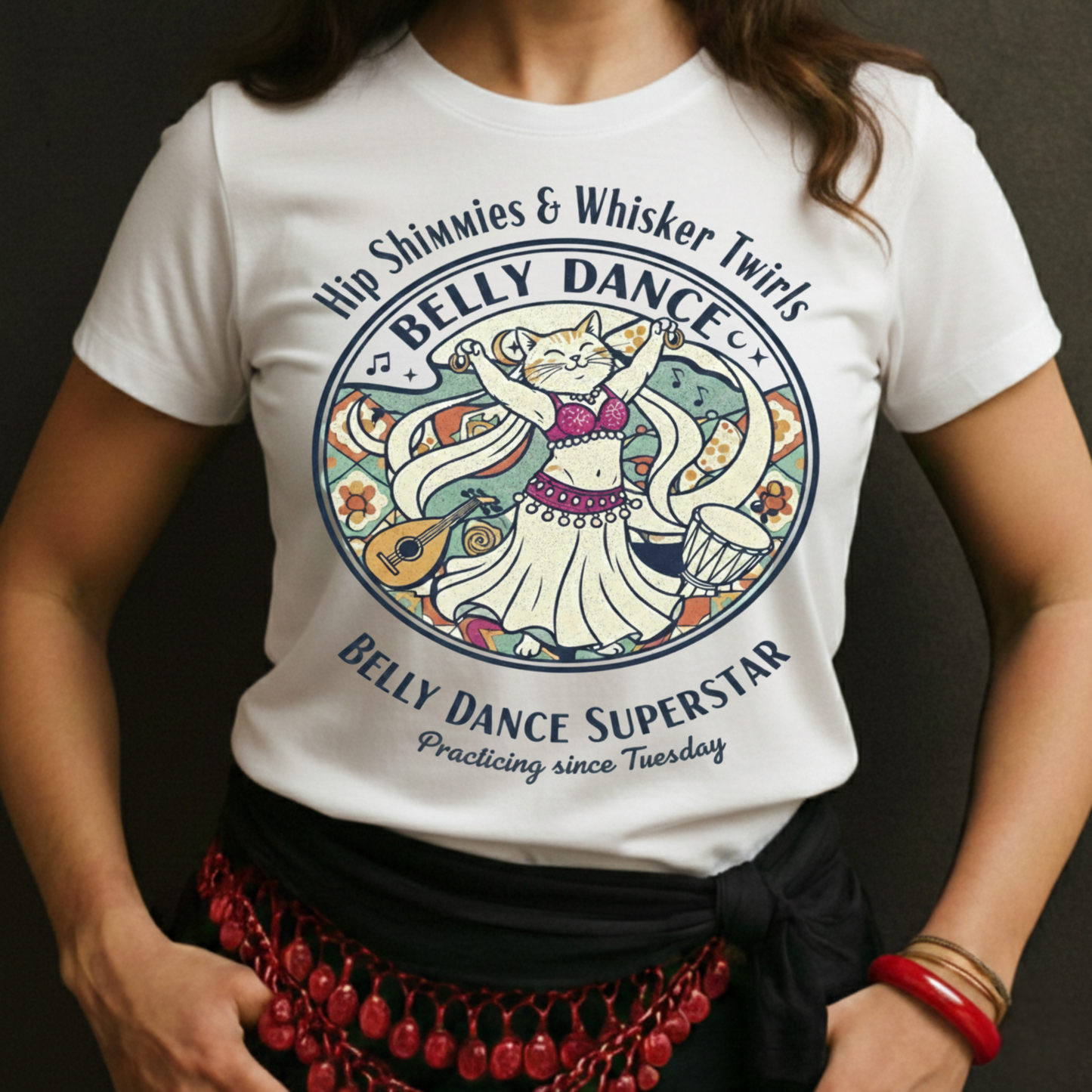 Belly Dancing Cat Tee