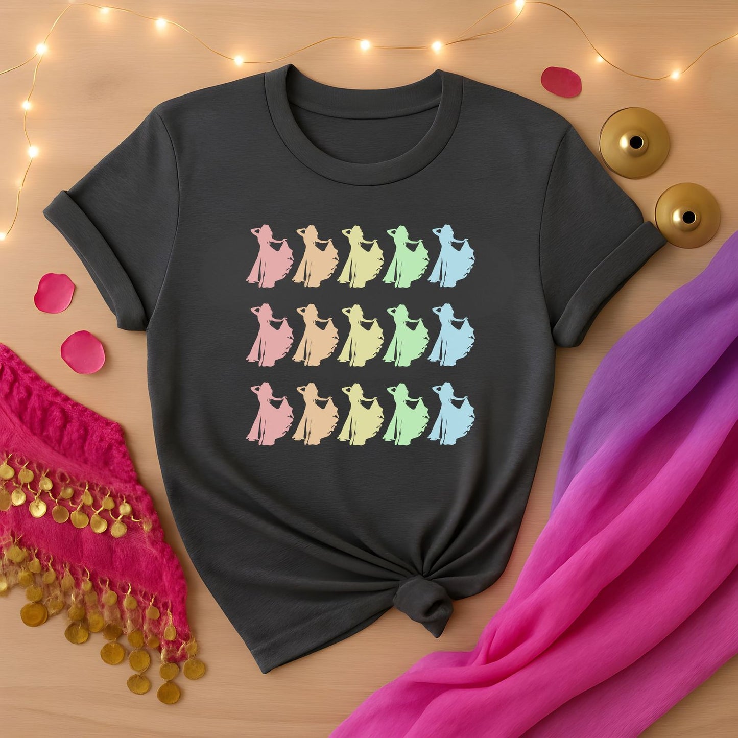 Belly Dancer Rainbow Tee