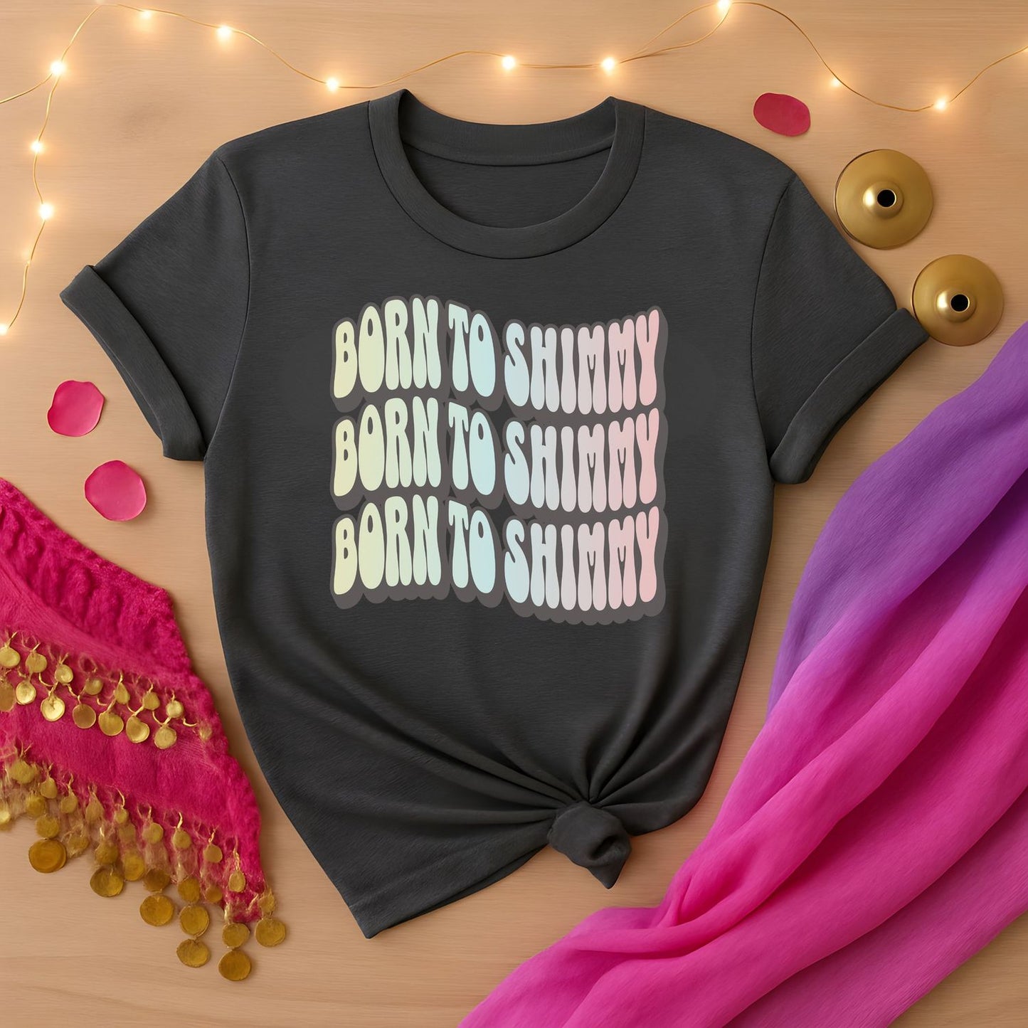 Born To Shimmy Cotton Candy Tee