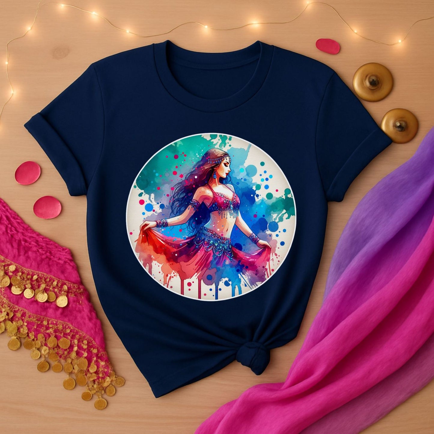 Watercolor Belly Dancer Tee