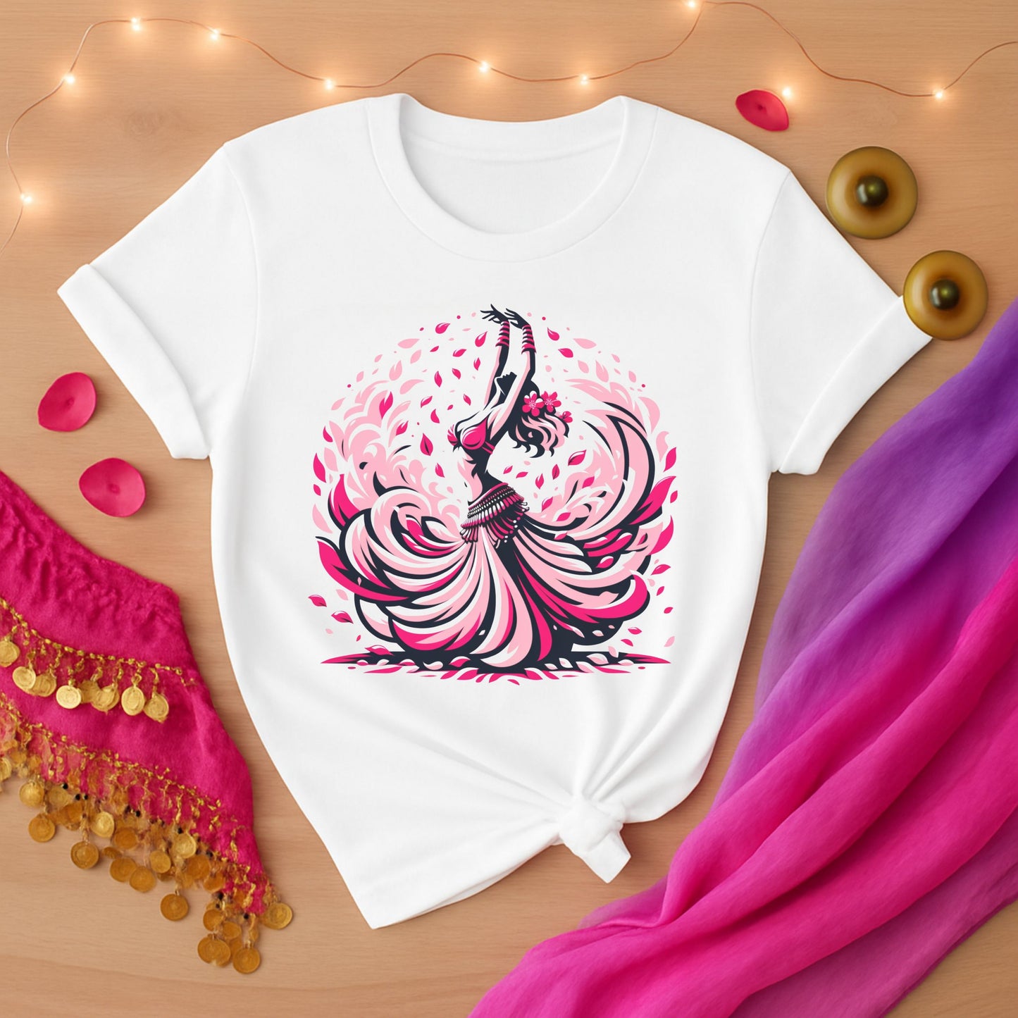 Bellydancer & Petals Tee