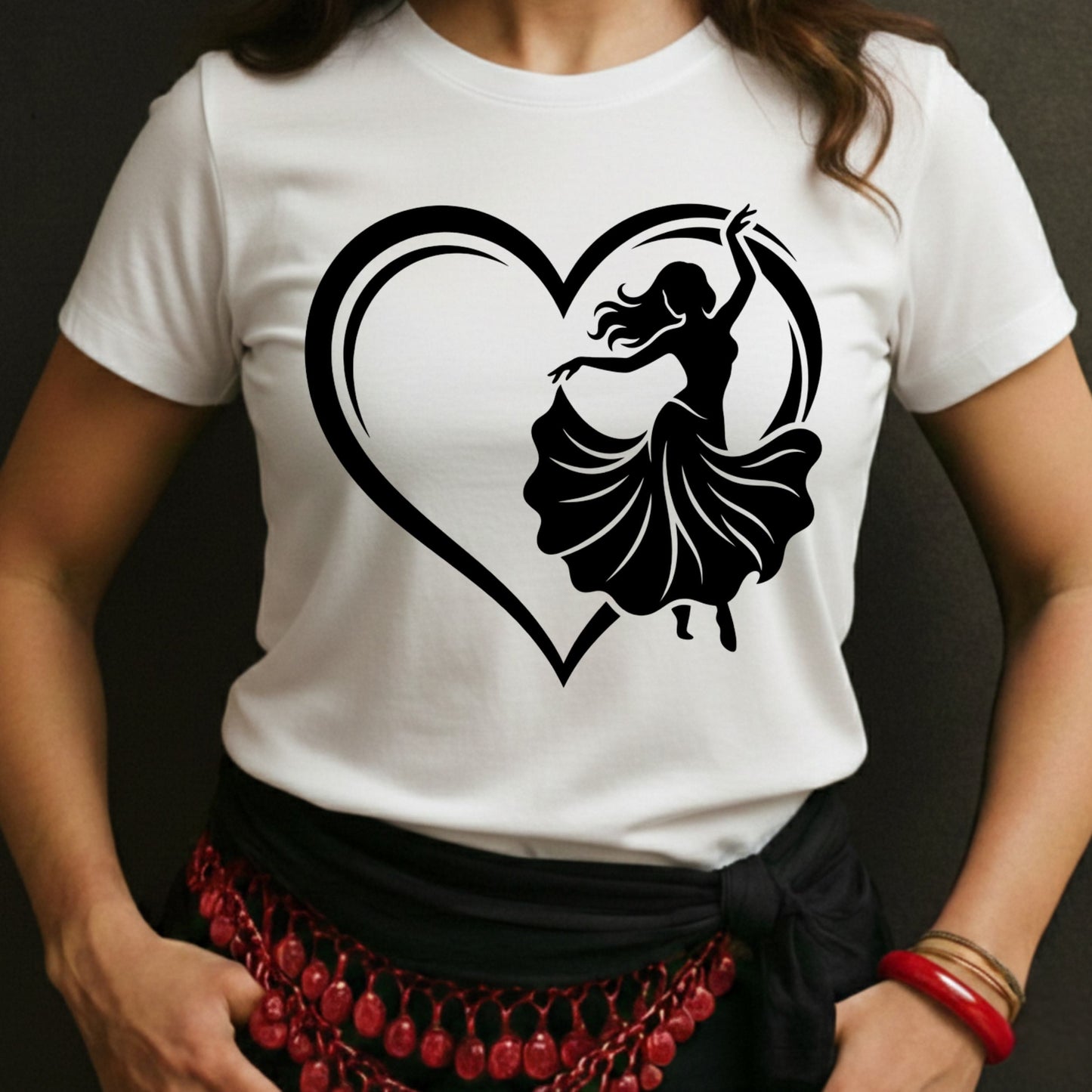 Bellydance Heart Tee