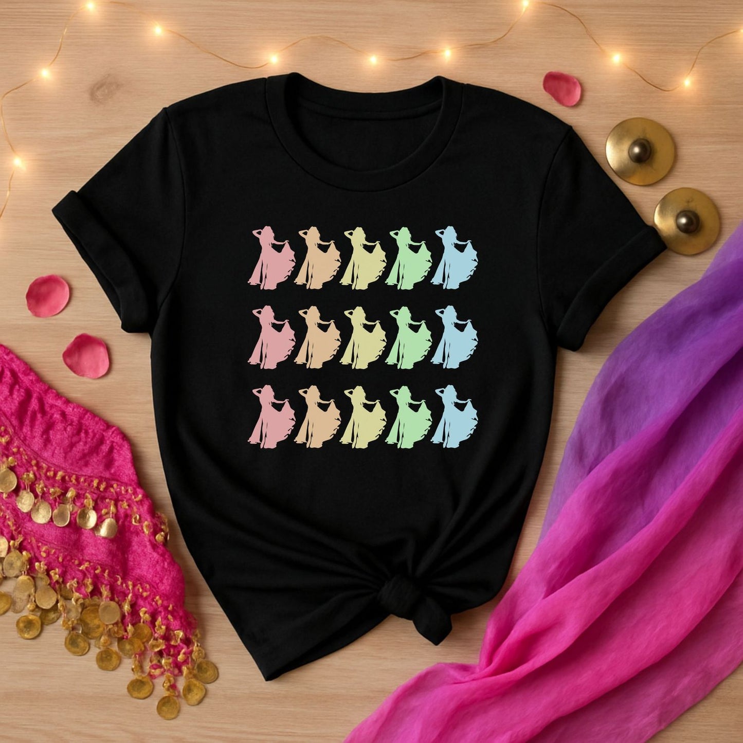 Belly Dancer Rainbow Tee