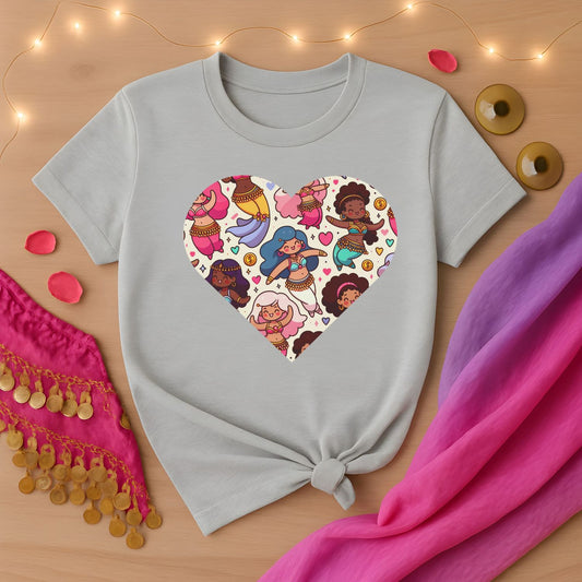 Belly Dancers Kawaii Heart Tee