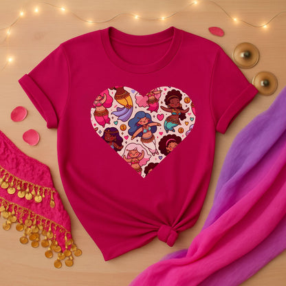 Belly Dancers Kawaii Heart Tee