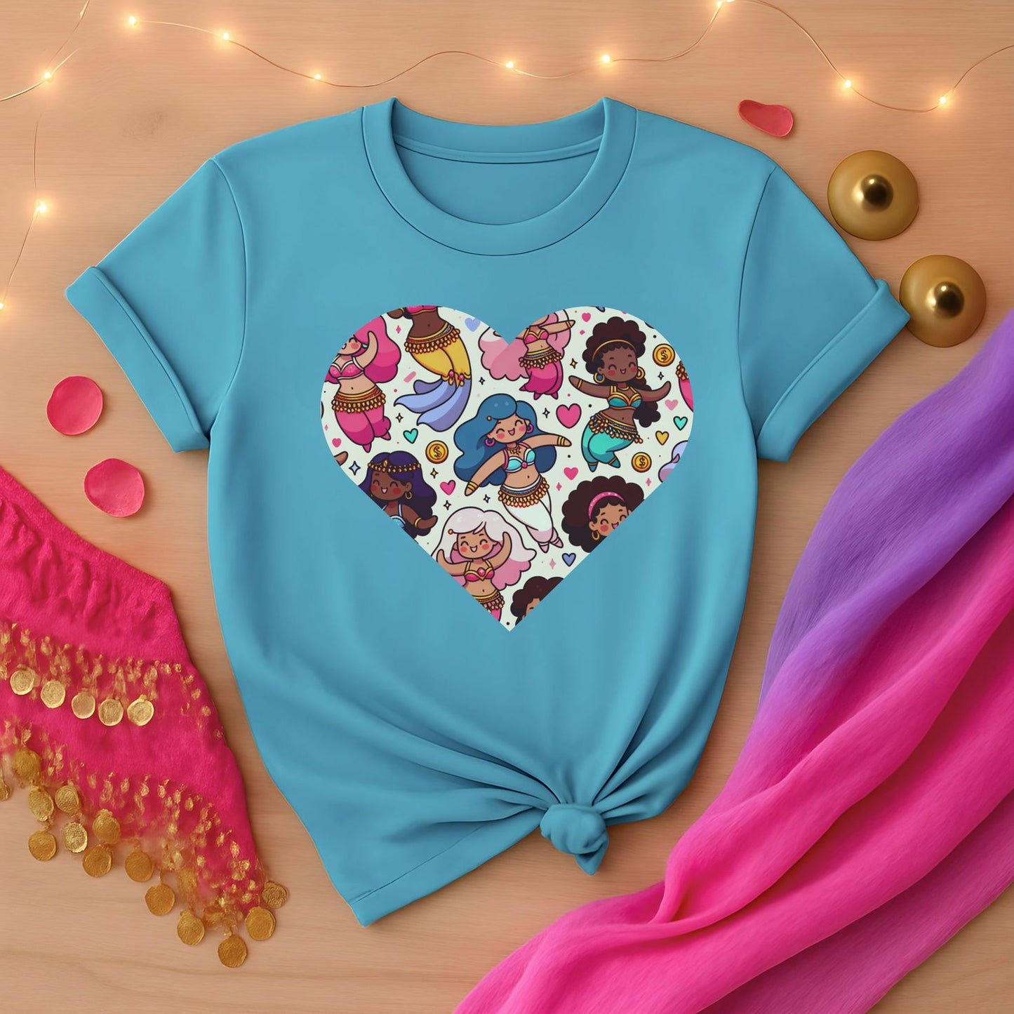 Belly Dancers Kawaii Heart Tee