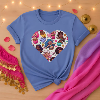 Belly Dancers Kawaii Heart Tee