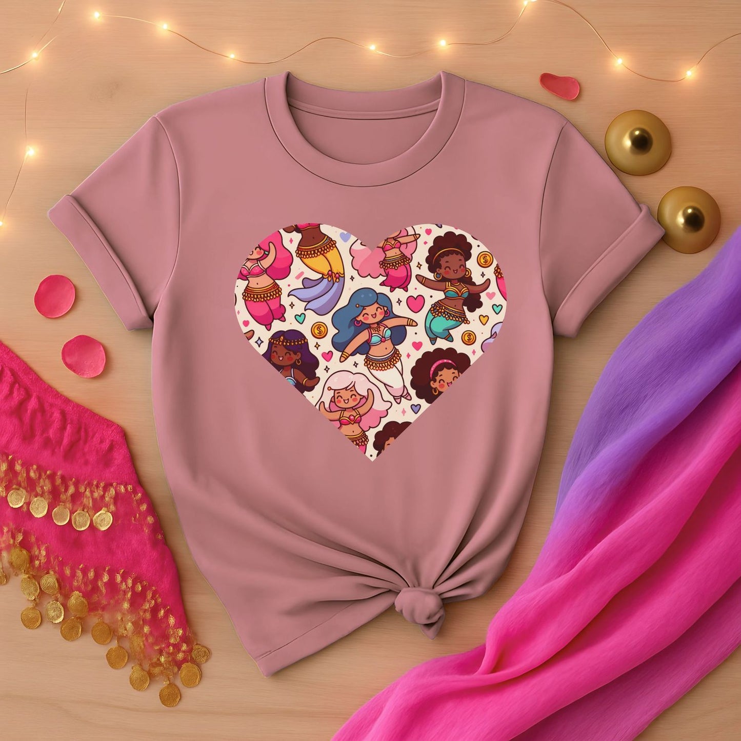 Belly Dancers Kawaii Heart Tee