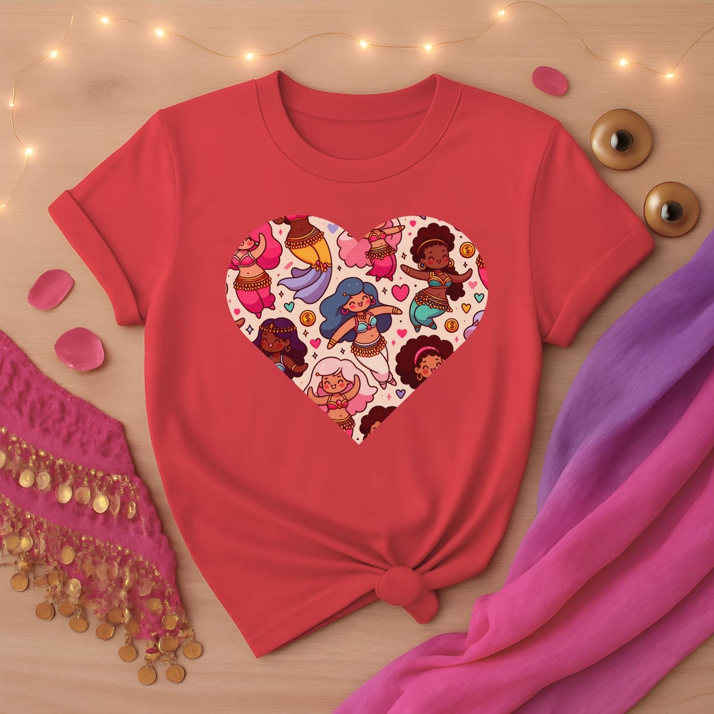 Belly Dancers Kawaii Heart Tee