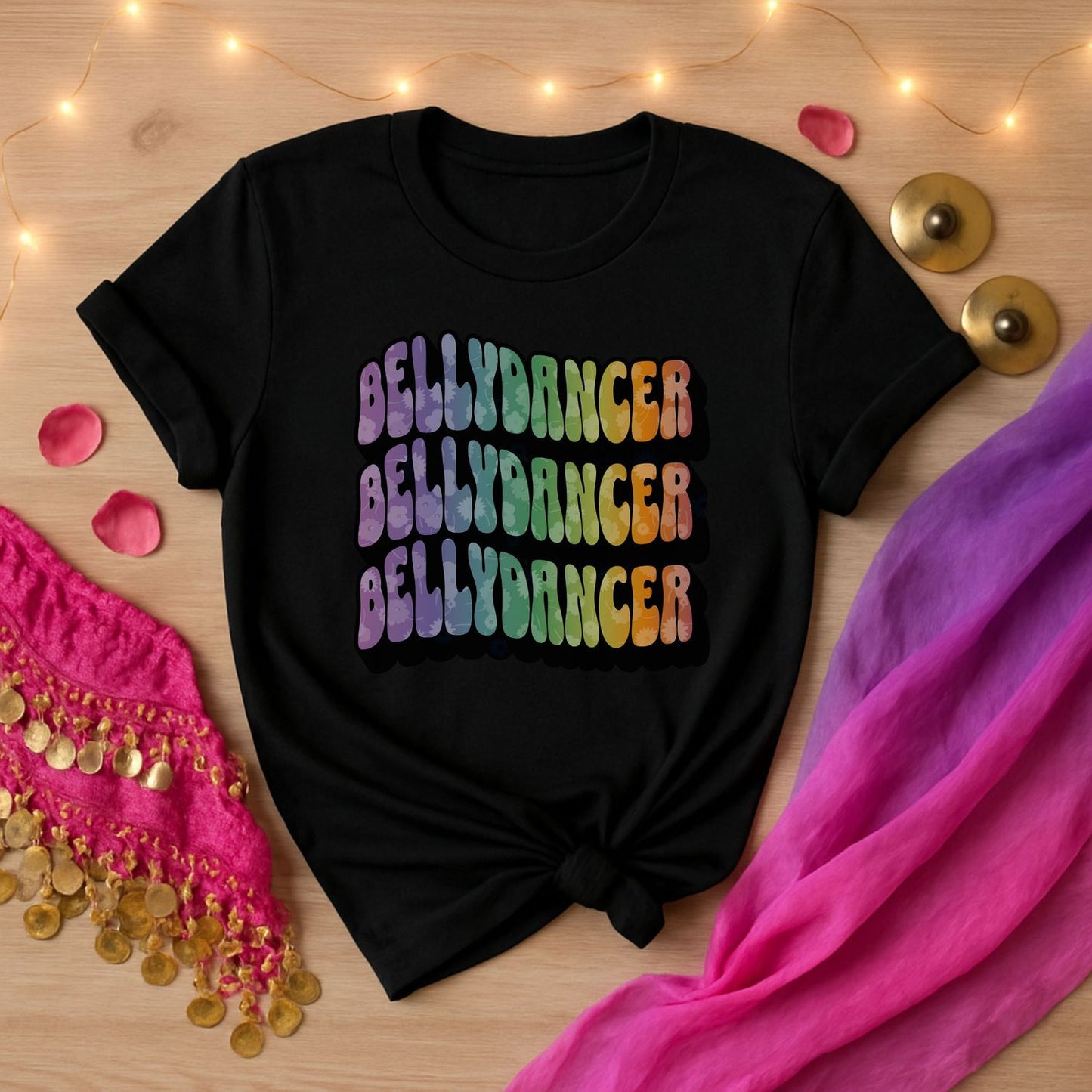 Bellydancer Rainbow Wave Tee