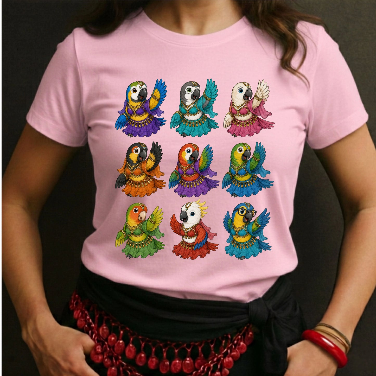 Bellydancing Parrots Tee