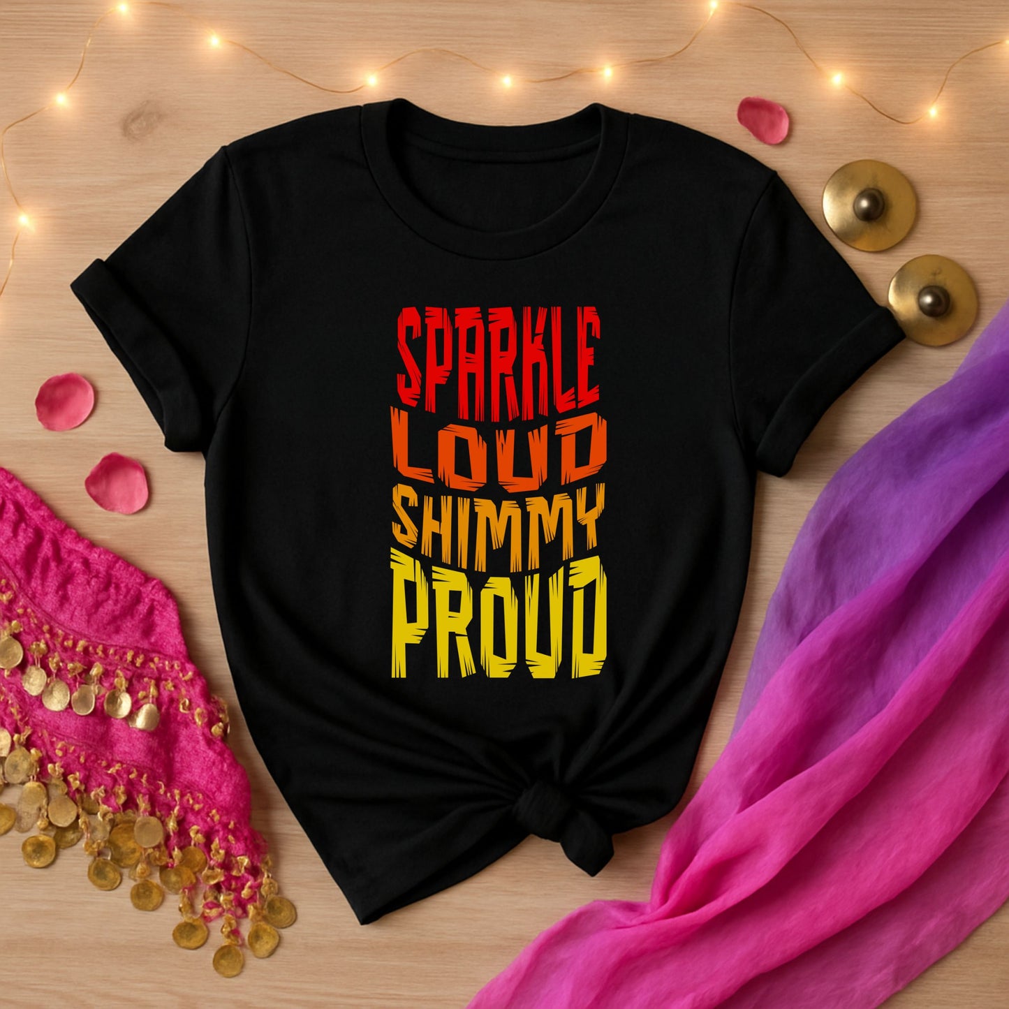 Sparkle Loud Shimmy Proud Tee