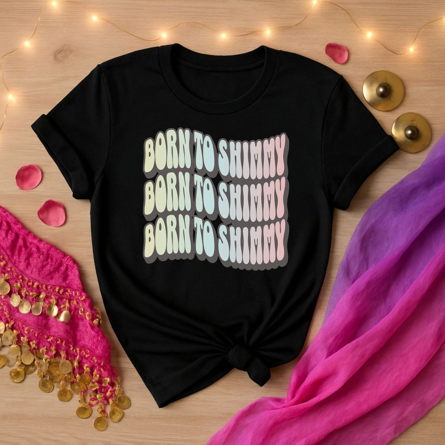 Born To Shimmy Cotton Candy Tee