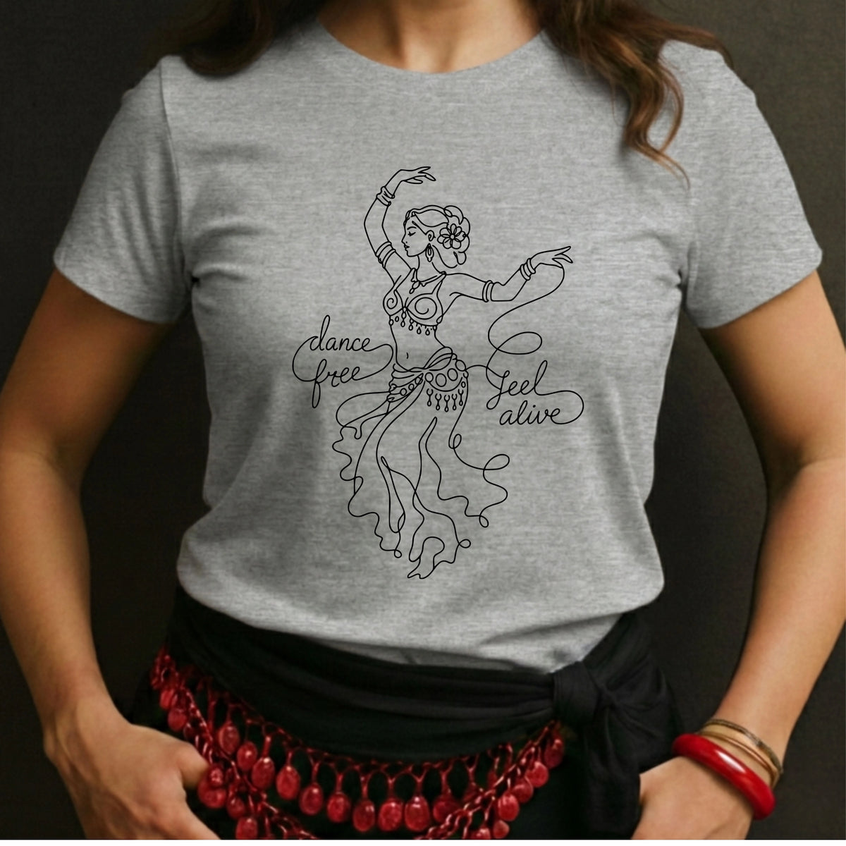 Dance Free Line Art Tee