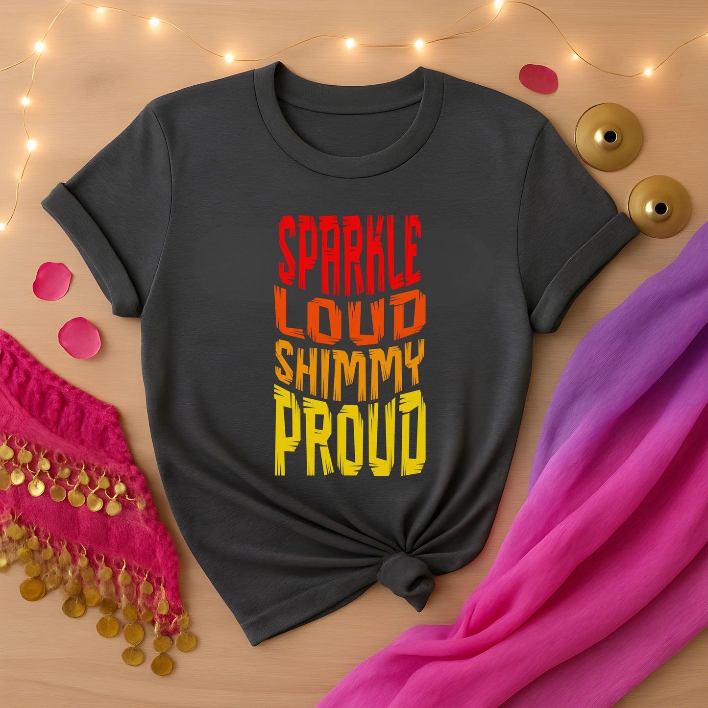 Sparkle Loud Shimmy Proud Tee
