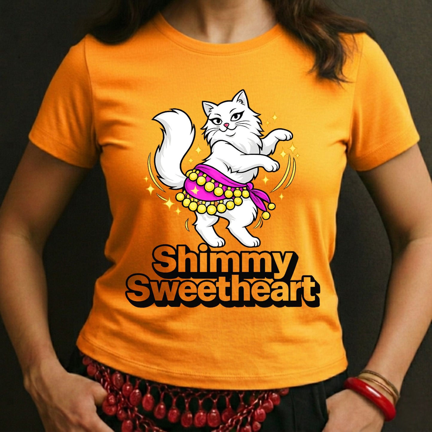 Shimmy Sweetheart Cat Tee