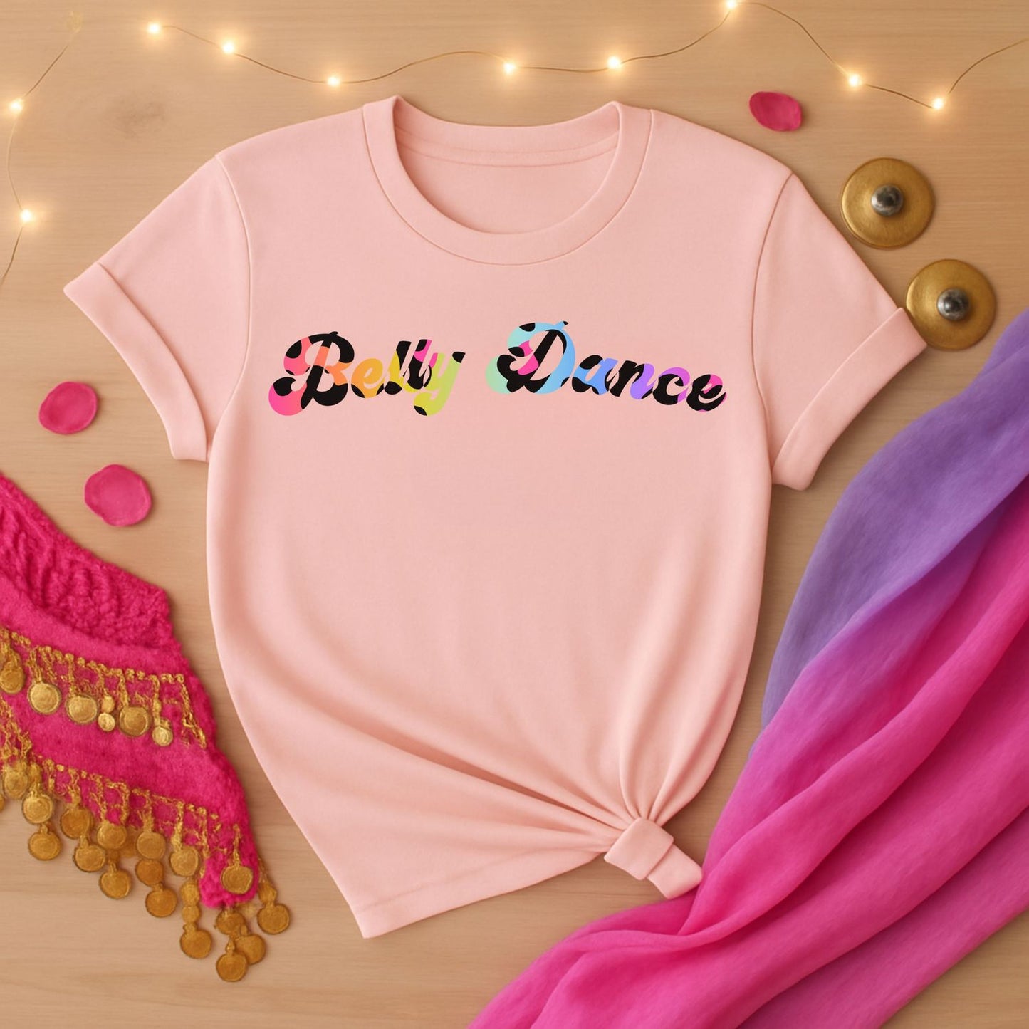 Groovy Leopard Belly Dance Tee