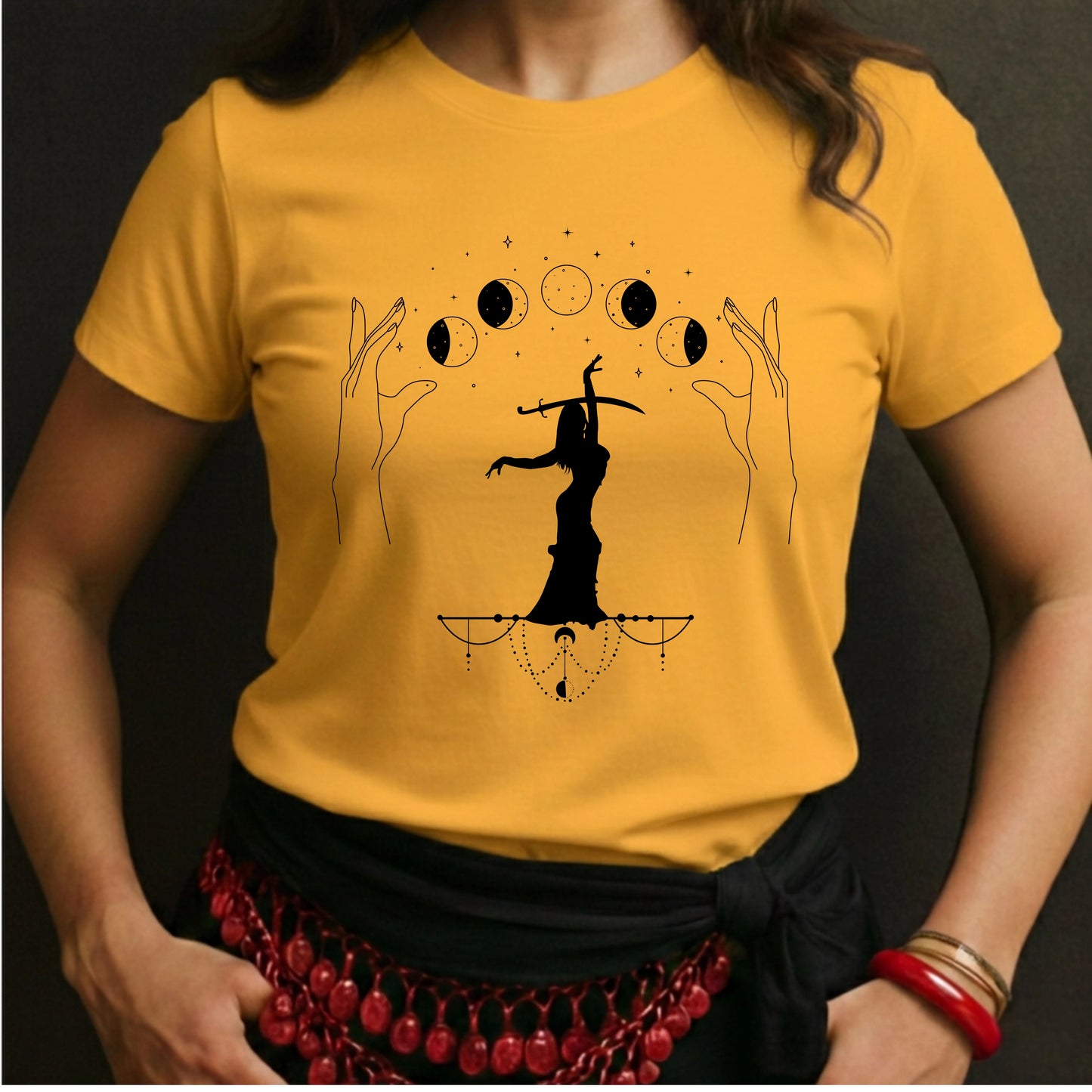 Hands With Moon And Dancer Tee