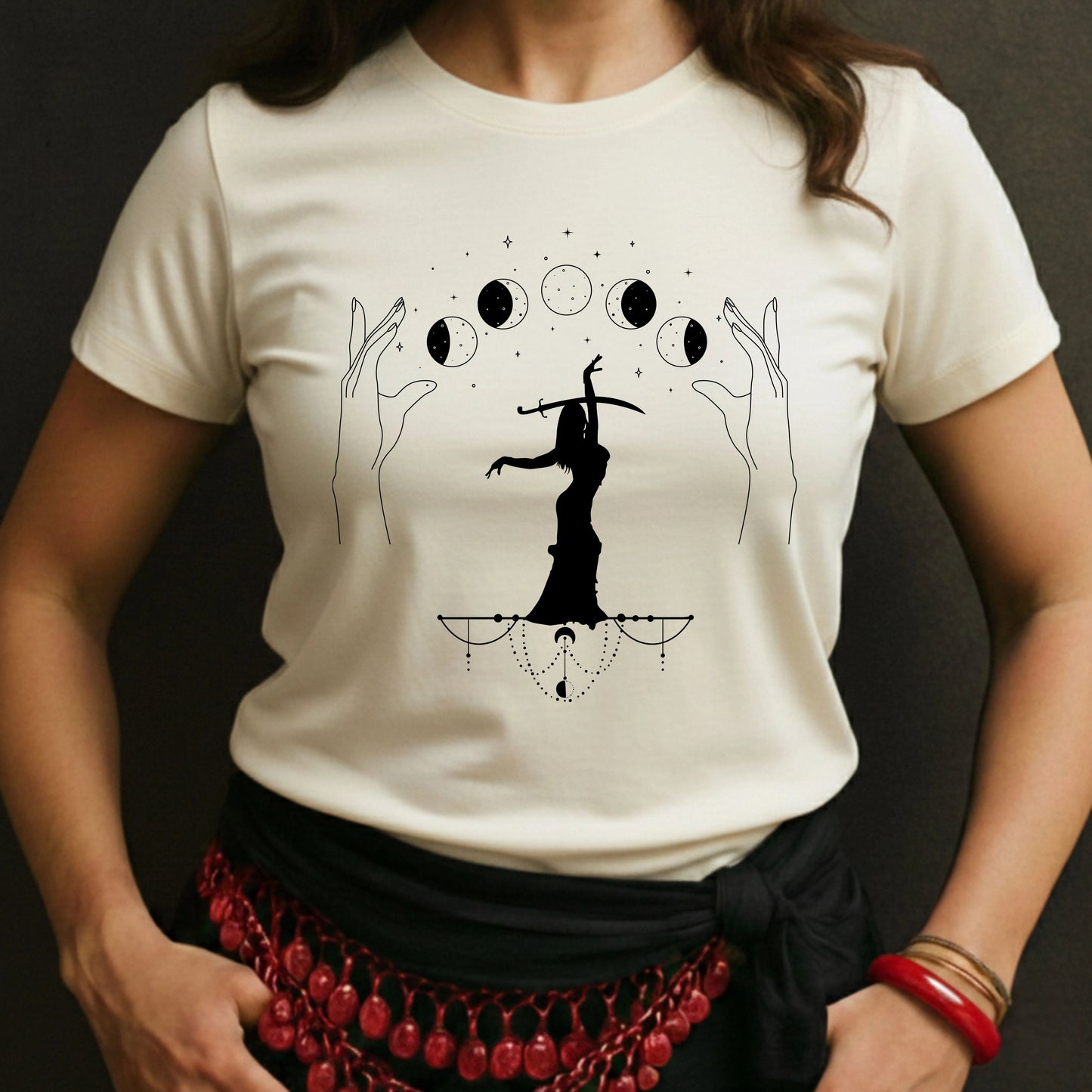 Hands With Moon And Dancer Tee