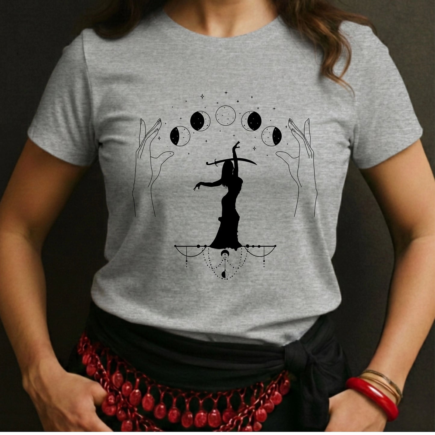 Hands With Moon And Dancer Tee