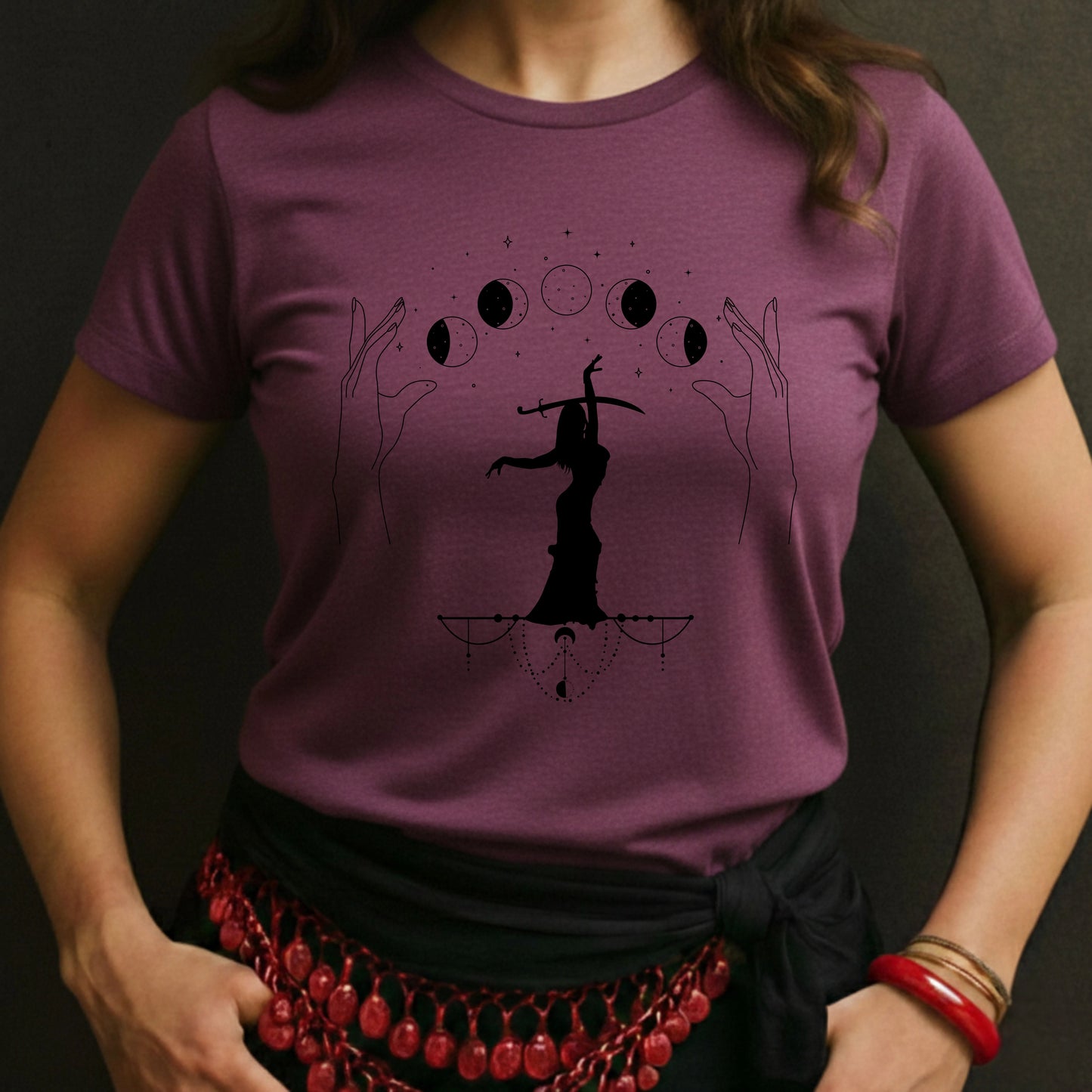 Hands With Moon And Dancer Tee