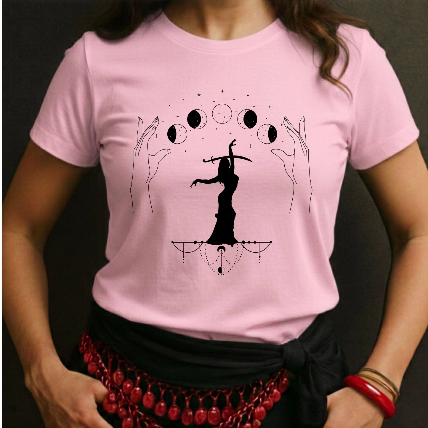 Hands With Moon And Dancer Tee