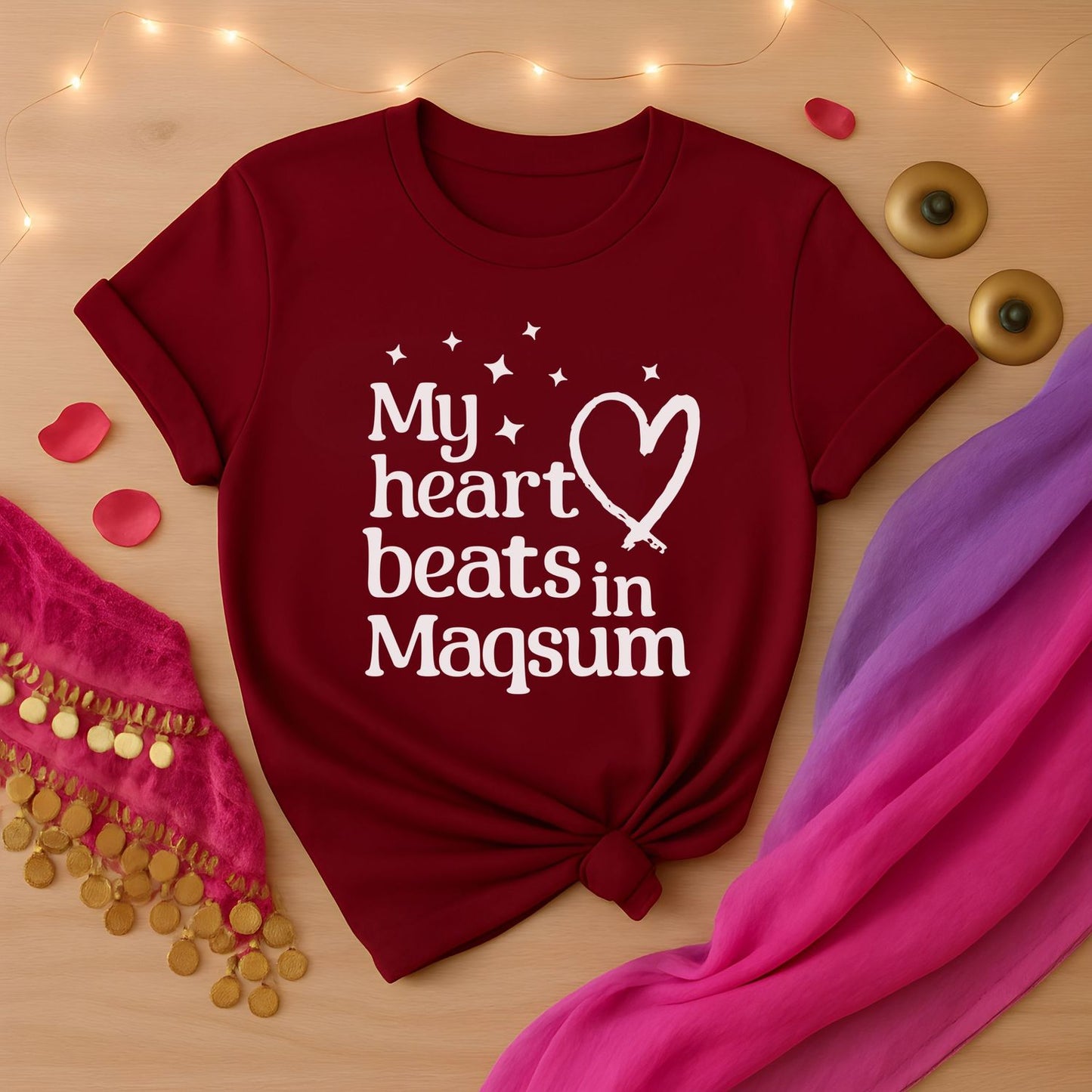 My Heart Beats In Maqsum Tee