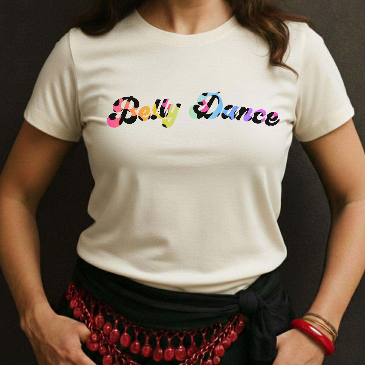 Groovy Leopard Belly Dance Tee