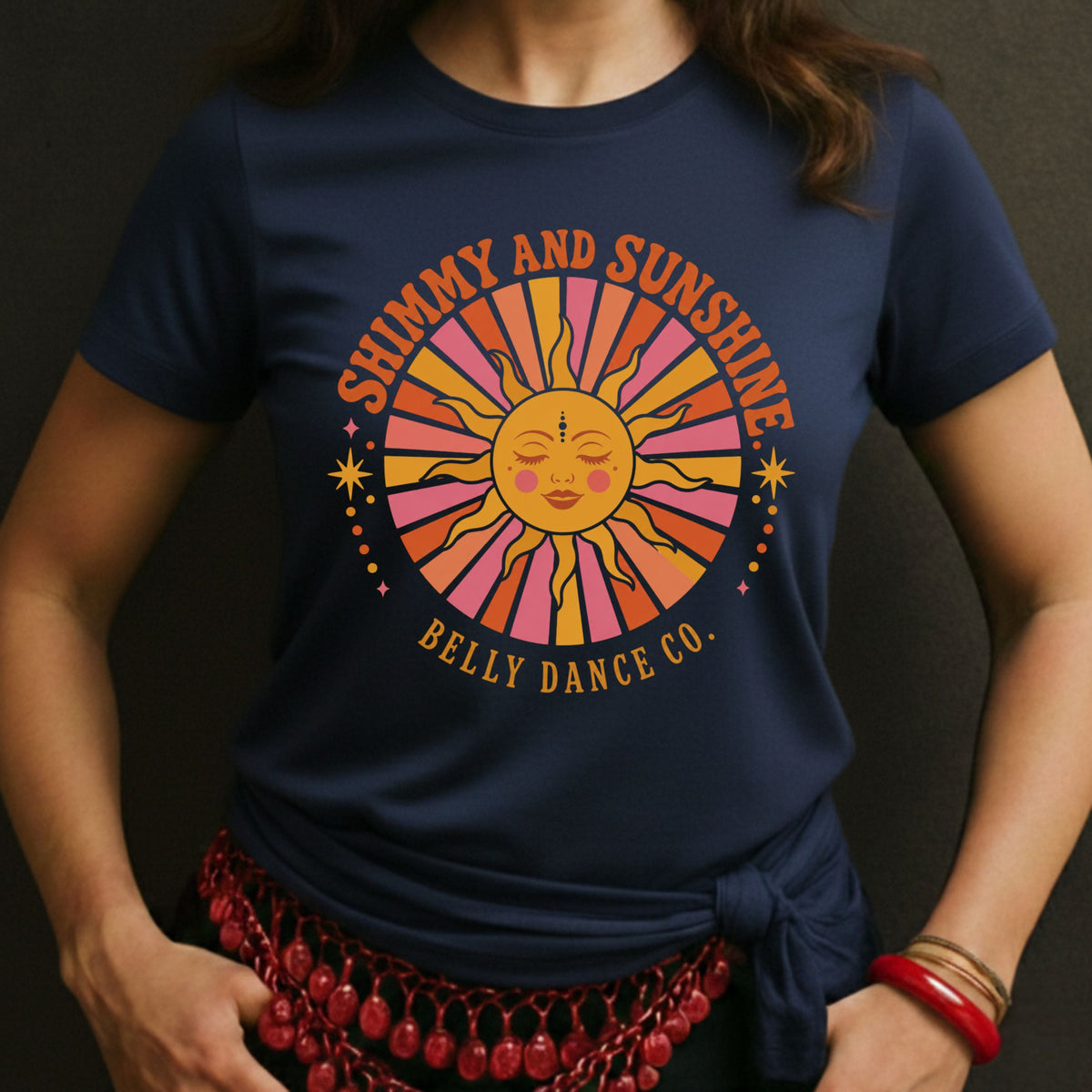 Retro Sunburst Slogan Tee