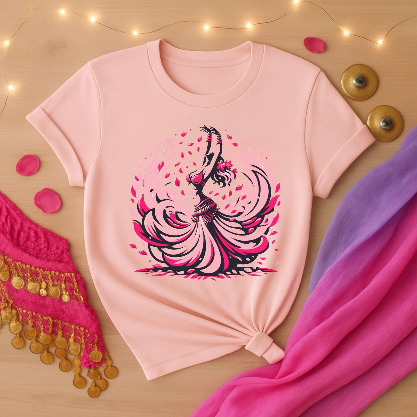 Bellydancer & Petals Tee