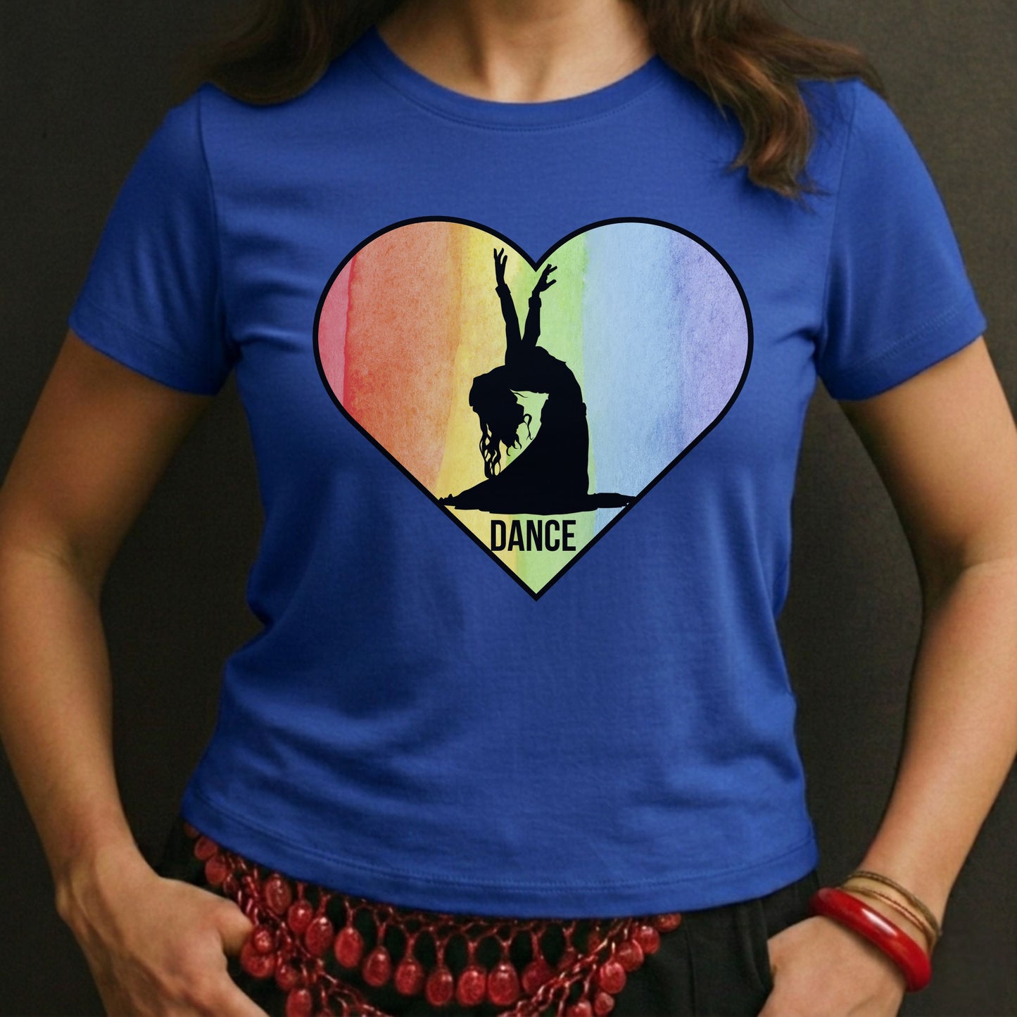 Rainbow Heart Backbend Tee