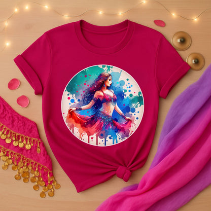 Watercolor Belly Dancer Tee