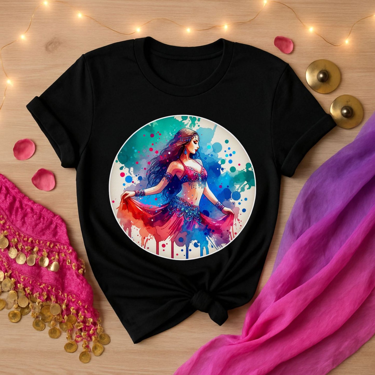 Watercolor Belly Dancer Tee