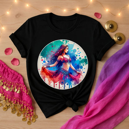 Watercolor Belly Dancer Tee