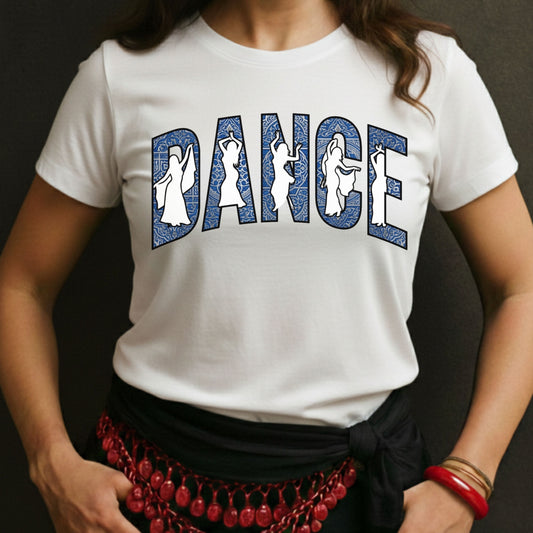 Belly Dance Silhouette Arabesque Tee