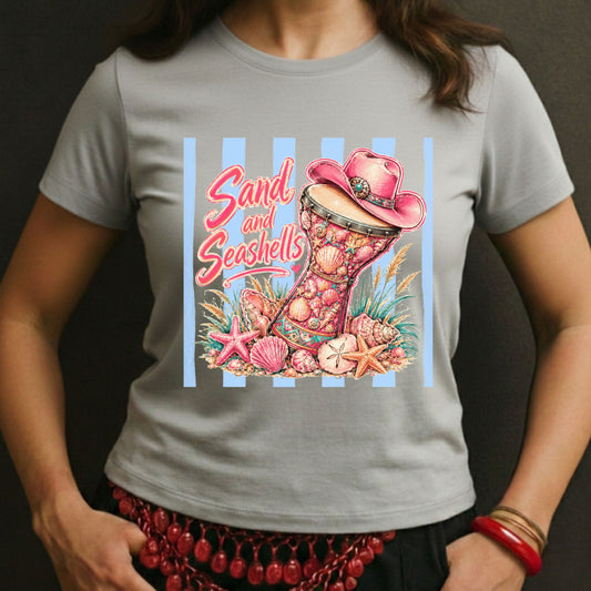 Sand And Seashells Darbuka Tee
