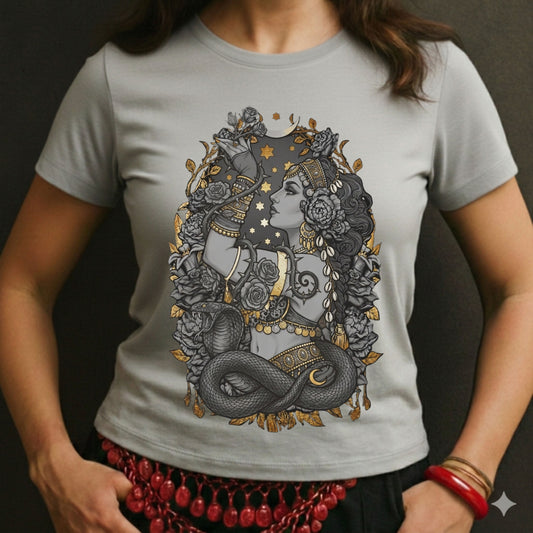 Tribal Bellydancer With a Snake Tee