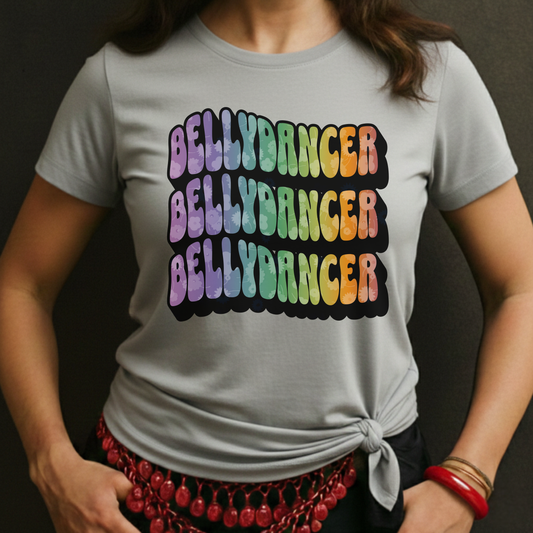 Bellydancer Rainbow Wave Tee