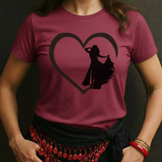 Belly Dancer Heart Tee
