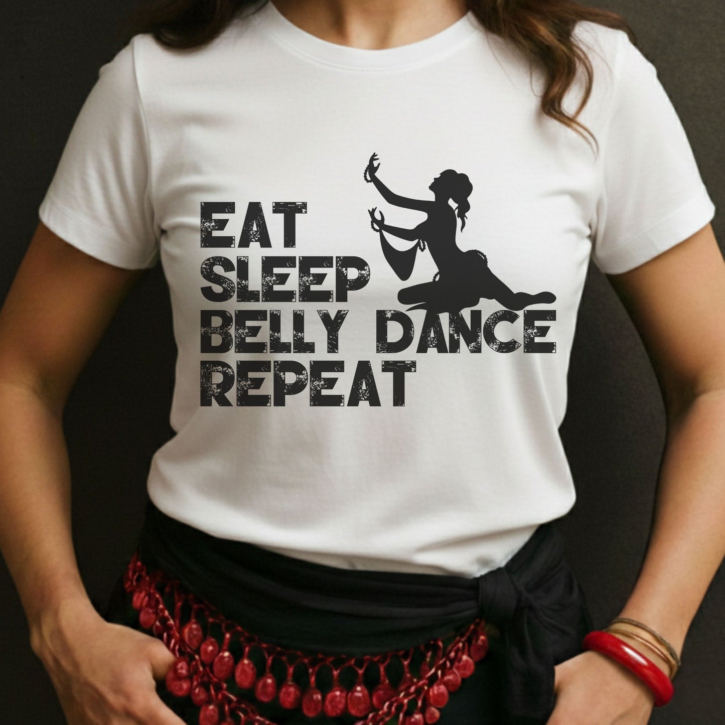 Eat Sleep Belly Dance Repeat Tee