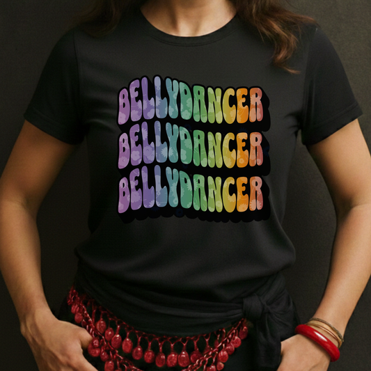 Bellydancer Rainbow Wave Tee