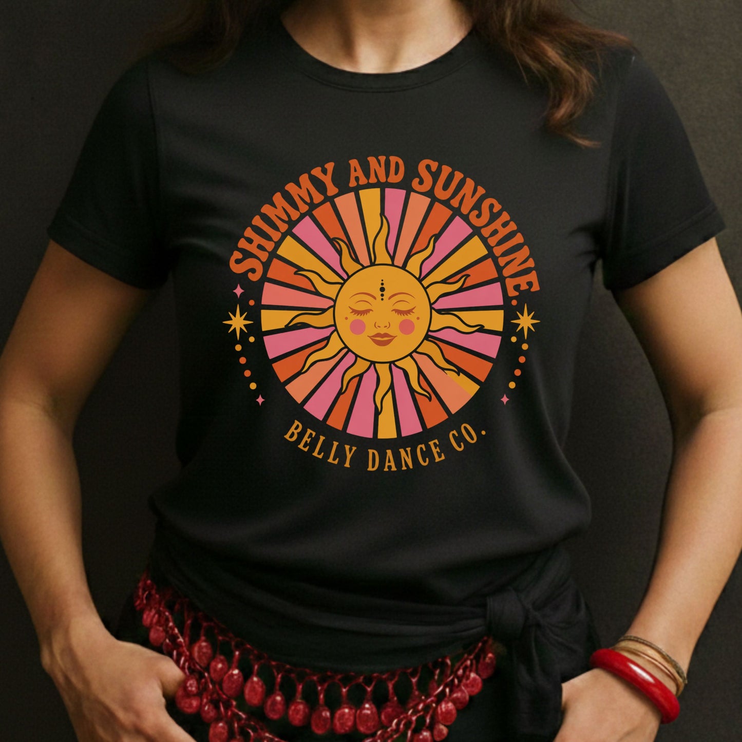Retro Sunburst Slogan Tee
