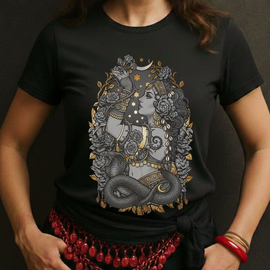 Tribal Bellydancer With a Snake Tee