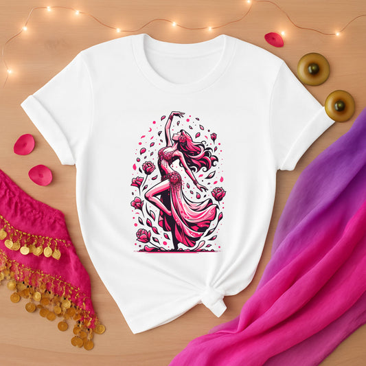 Bellydance & Rose Petals Tee