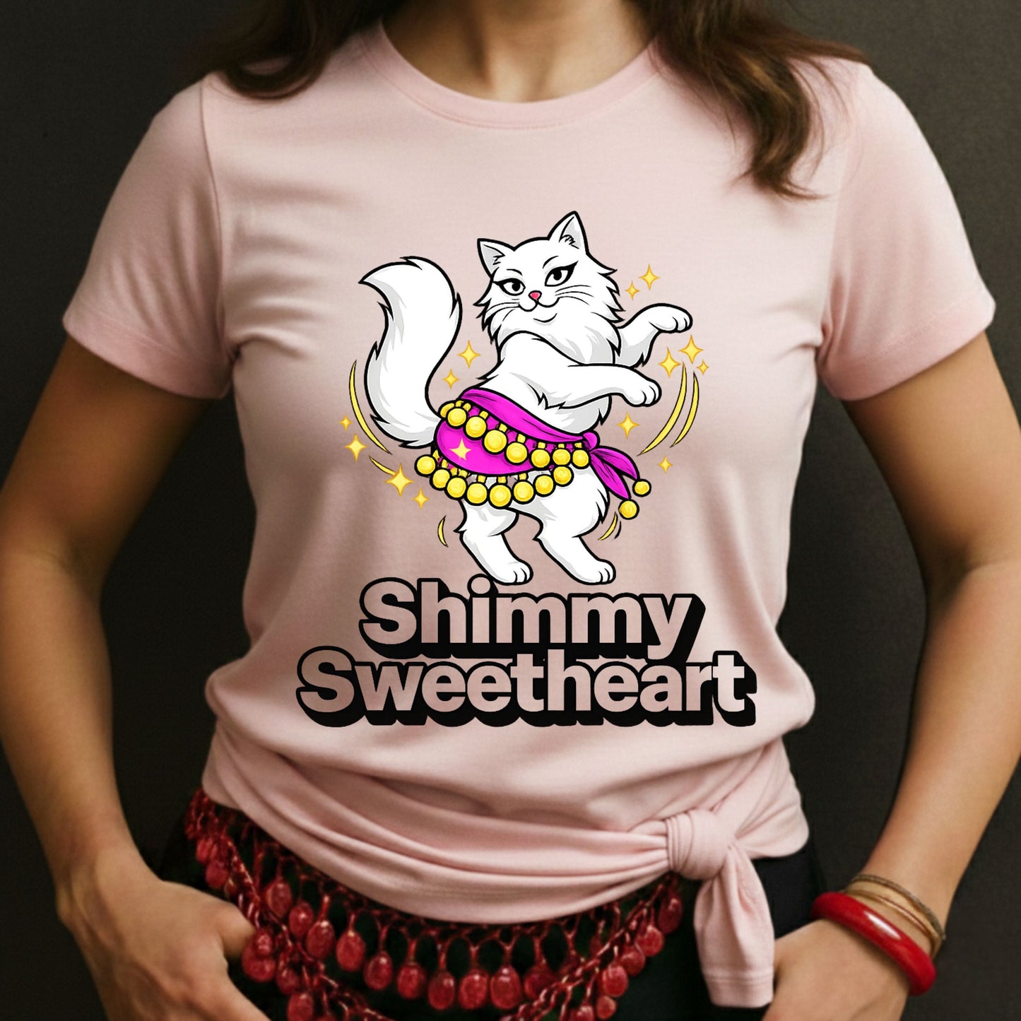 Shimmy Sweetheart Cat Tee
