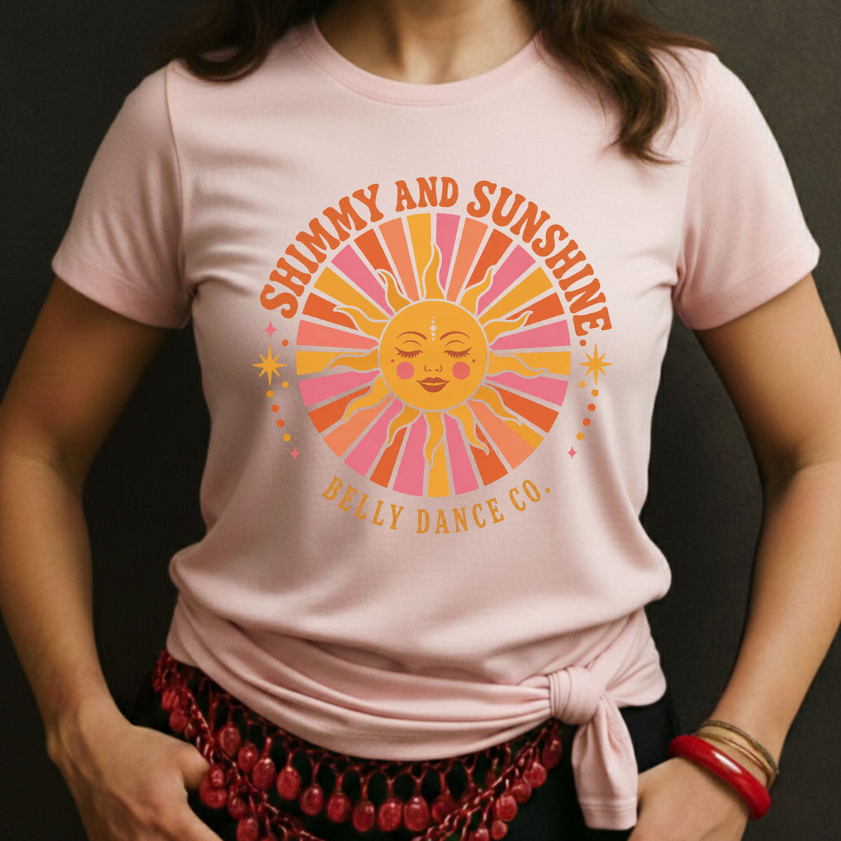 Retro Sunburst Slogan Tee